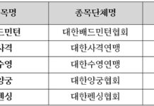 배드민턴 등 ‘전략종목’ 5개 선정…단체당 연 최대 10억 원 지원