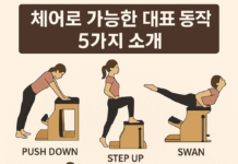 체어로 가능한 대표 동작 5가지 소개