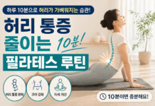 허리 통증 줄이는 10분 필라테스 루틴