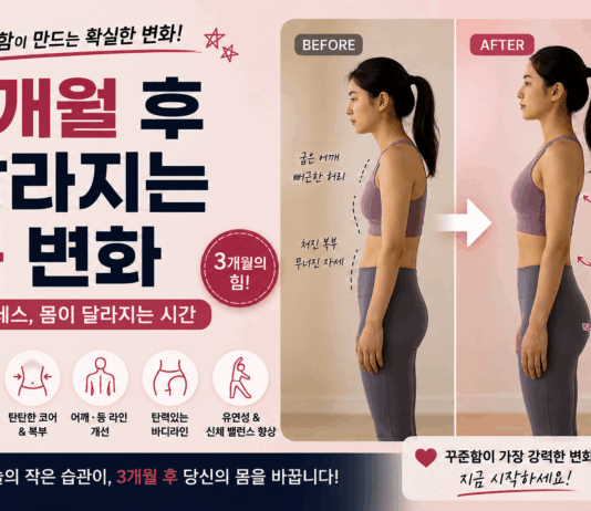 3개월 후 달라지는 몸 변화